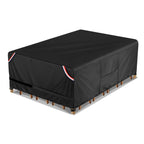 Kylinlucky Outdoor Patio Furniture Set Covers 108 X 82 Inch Waterproof Weatherproof Square Cover, Heavy Duty 600D For Outside Dining Table And Chairs Fit 9 X 6 Ft, 100 X 80 Inch