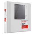 Staples 2661486 Standard 2-Inch 3-Ring View Binders White 6/Carton (26444Ct)