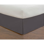 Today’S Home Classic Tailored Bed Skirt Dust Ruffle, Cotton Blend Design, 14' Drop Length, King, Grey
