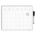U Brands Magnetic Dry Erase Calendar Board, 14'X11', Modern White Frame, Includes Marker And Magnet