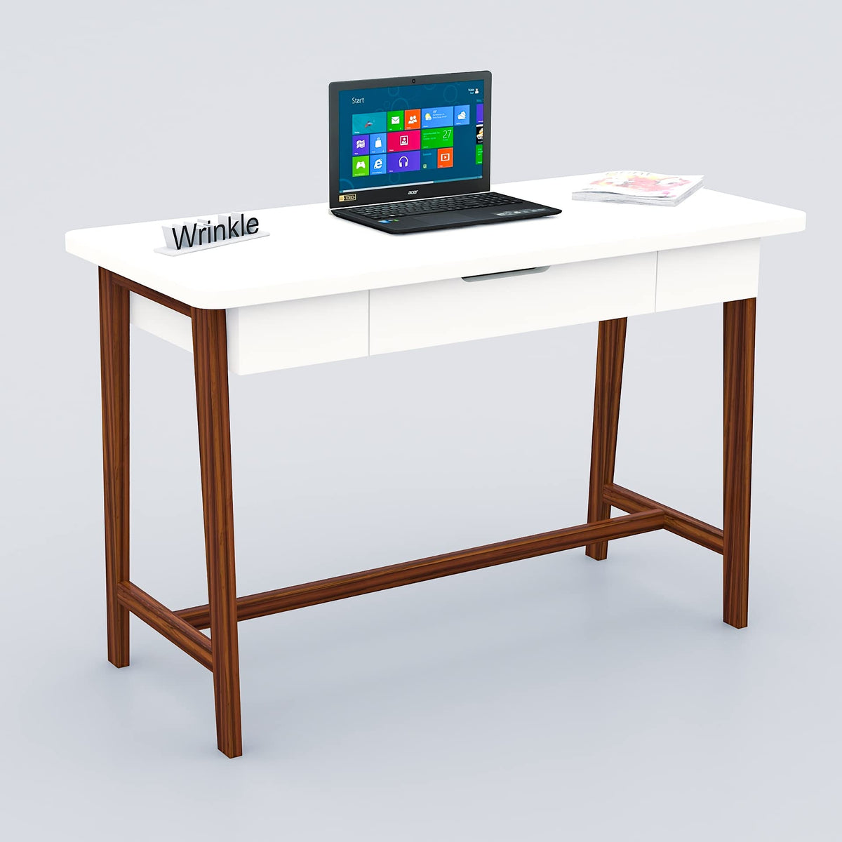 Wrinkle Sheesham Wood Writing Study Table With Drawer Storage For Students Office Desk Computer Table For Living Room Study Room