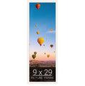 wallsthatspeak 9x29 white Picture Frame for Puzzles Posters Photos or Artwork