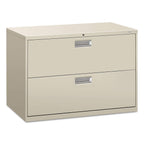 Hon 600 Series Two-Drawer Lateral File, Light Gray