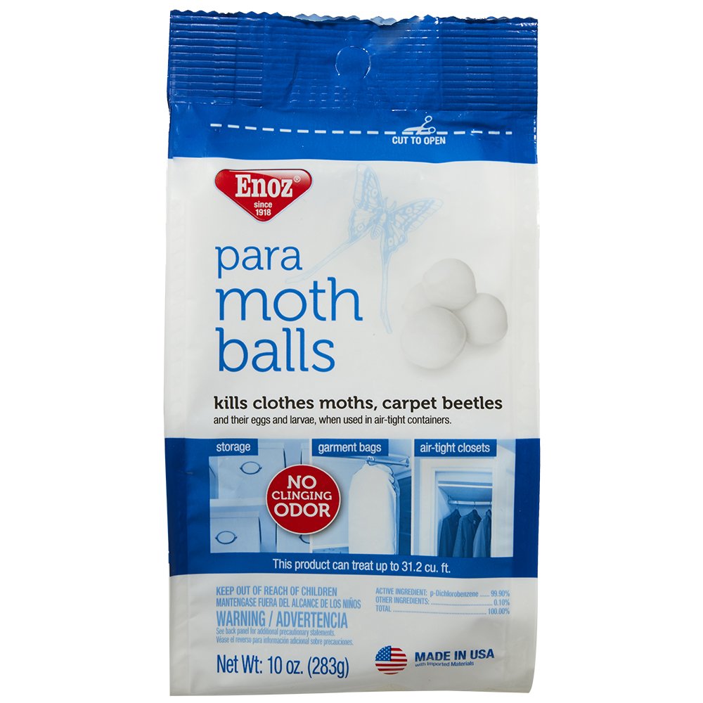 Enoz Willert Home Products E30 Para Moth Ball, White, 10 Oz