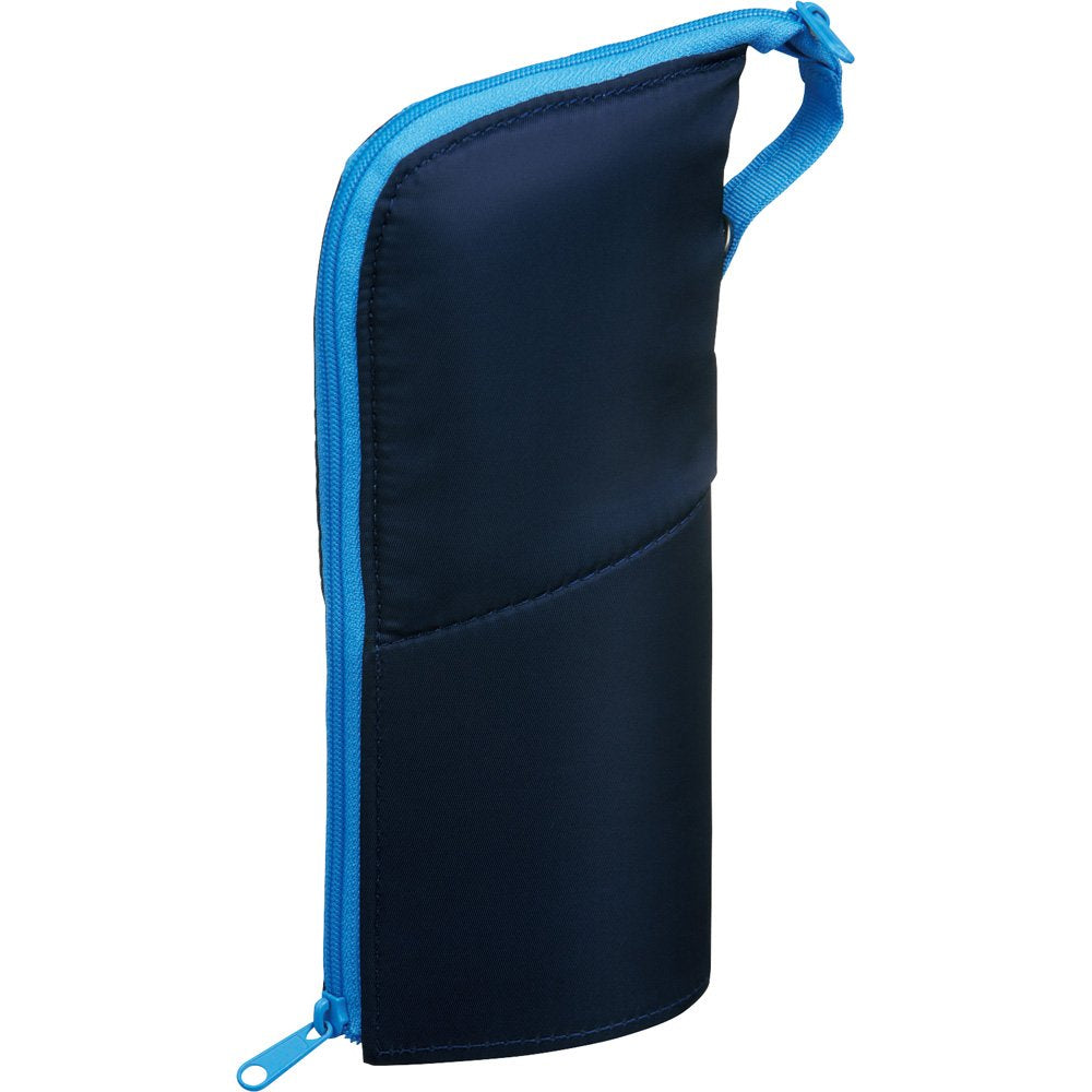 Kokuyo Neo Critz Pen Case, Large Size, Navy X Light Blue, Japan Import (F-Vbf181-2)