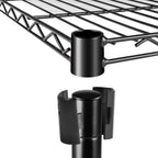 Simple Deluxe Heavy Duty 4-Shelf Storage Shelving Unit, 36' D X 14' W X 55.91' H Steel Organizer Wire Rack 1000Lb Capacity, Black, 2 Pack