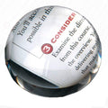 Amlong Crystal Dome Paperweight And Crystal Magnifier, 4 Inch Clear