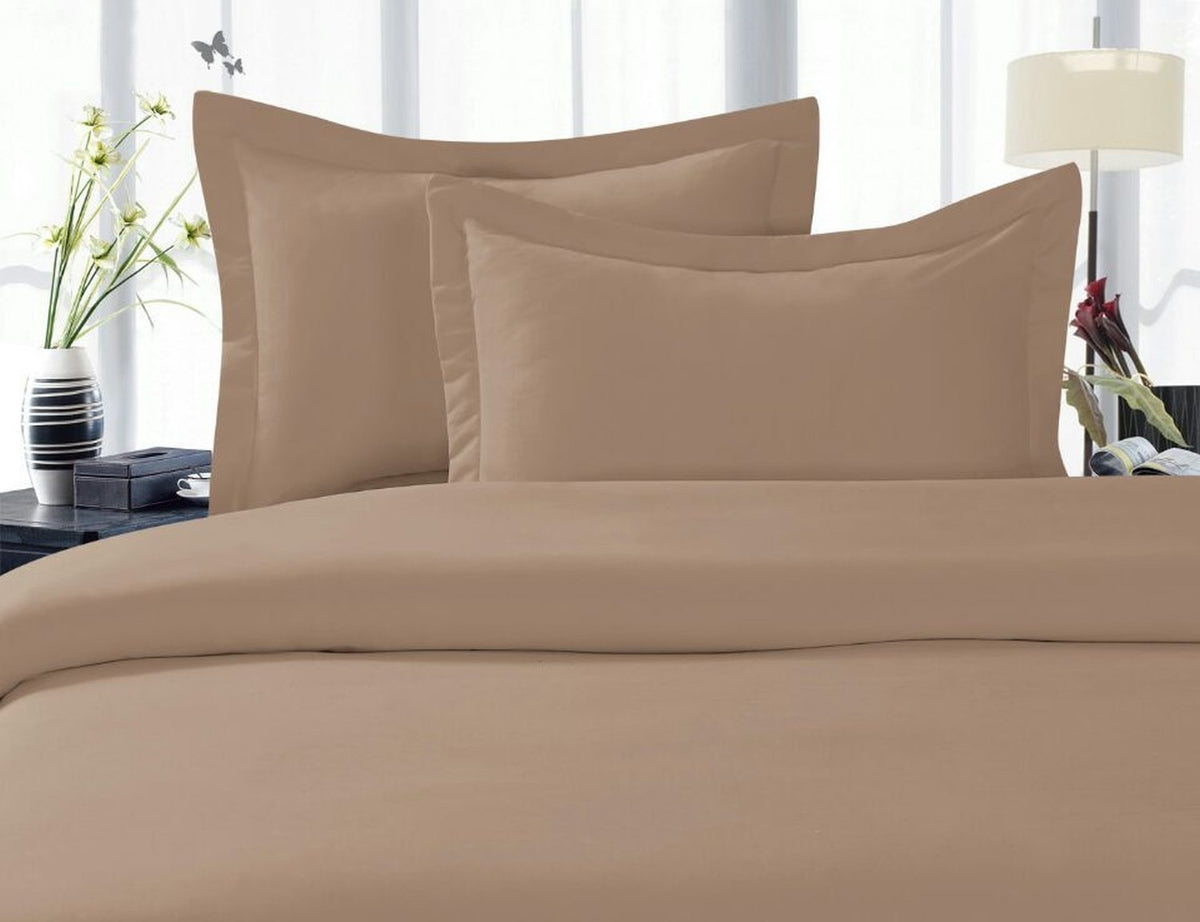 Elegant Comfort 1500 Thread Count Wrinkle Resistant Ultra Soft Luxurious Egyptian Quality 3-Piece Duvet Cover Set Solid, Full/Qu