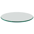 Fab Glass and Mirror 20 Inch Round 1/2 Thick Ogee Tempered Glass Table Top, Clear