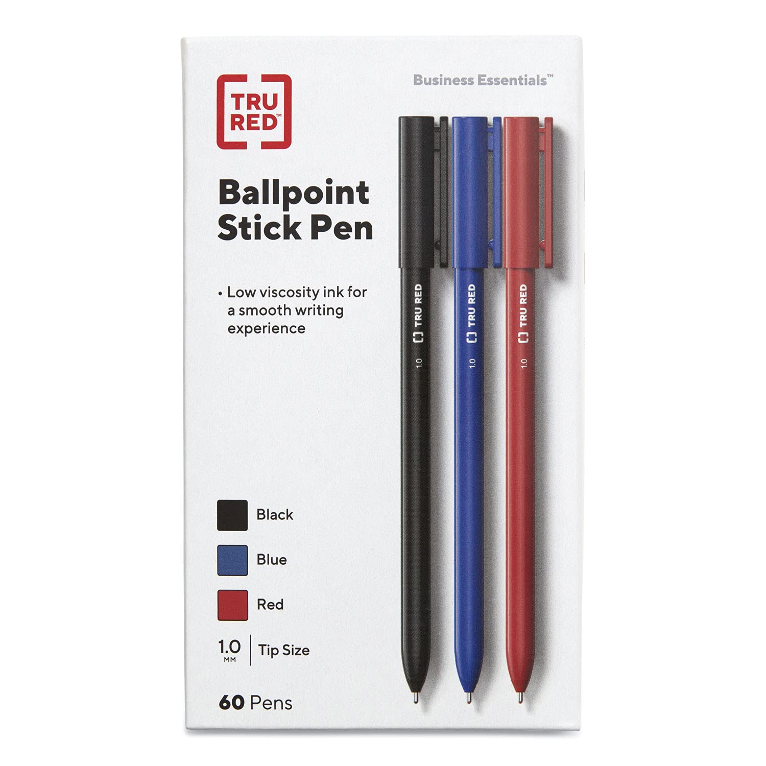 Tru Red 24377912 Ballpoint Pens Medium Point 1.0Mm Assorted Colors