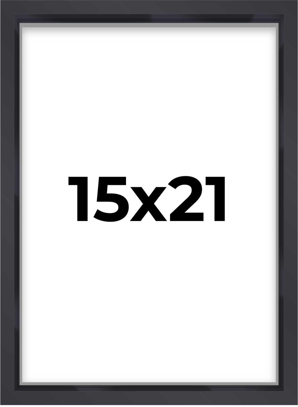 15x21 Shadow Box Frame Contemporary Black | 1'' Depth of Usable Space| Interior Size 15x21 or 21x15 Inches| UV Resistant Acrylic