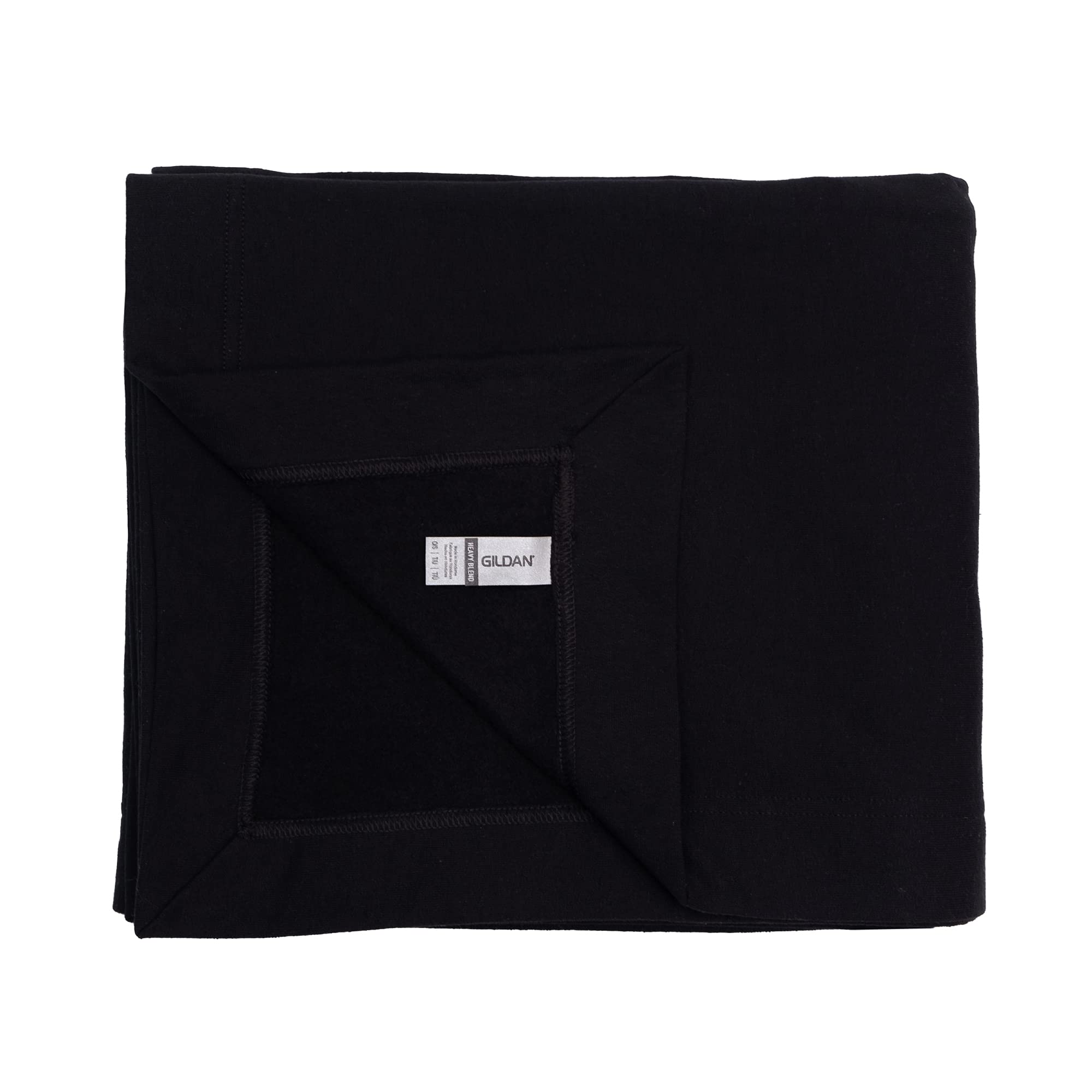 Gildan Heavy Blend Fleece Blanket, Style G18900, Black, 50' X 60'