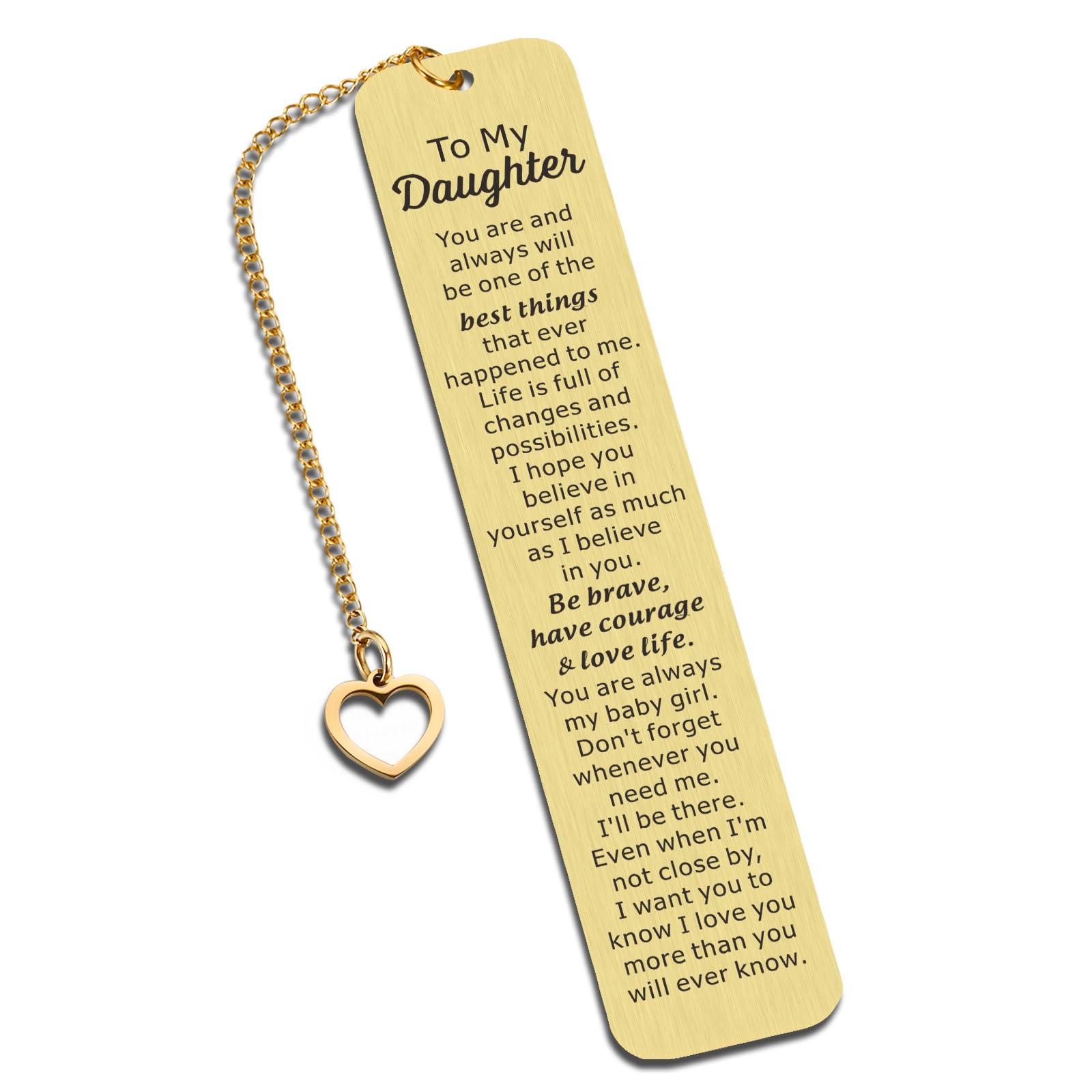 Valentines Daughter Gifts Daughter Bookmark 16-18 Sweet 16 Gifts For Girls Daughter Gifts From Mom 16Th 18Th Birthday Gifts For