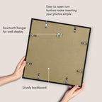 Americanflat 17X17 Picture Frame With Polished Plexiglass - Streamline Collection - Thin Square Picture Frame For Wall Display -