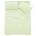 Ldc Twin Xl Sheet Set - 4 Pc Brushed Microfiber Bed Sheets 16 Inches Deep Pockets - Embroidered & Plain Pillowcases - Hotel Luxu