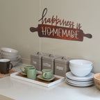 Funrous Kitchen Wall Art Decor Happiness Is Homemade Metal Sign Rustic Farmhouse Kitchen Decor Hanging Kitchen Decorative Signs