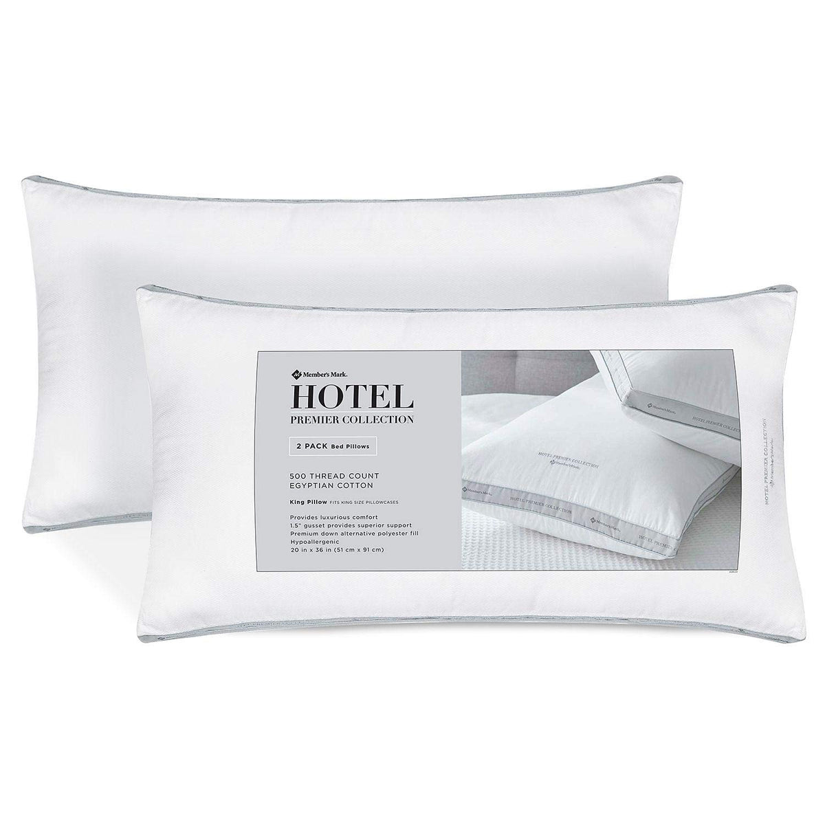 Member'S Mark Hotel Premier Collection King Pillow (2-Pk.)