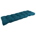 Blazing Needles Microsuede Tufted Bench Cushion, 55 x 19, Teal