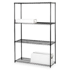 Lorell 70060 Starter Shelving Unit,4 Shelves/4 Posts,36-Inch X18-Inch X72-Inch,Black