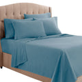 Clara Clark Full Sheets, 6 Piece Set - Hotel Luxury Sheets For Full Size Bed, Super Soft Bedding Sheets & Pillowcases, Full Size Sheets, Blue Heaven