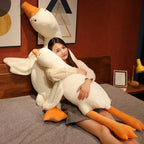 Srutirbo Giant White Goose Plush - 51 Soft Furry Swan Stuffed Animal Pillow, Huge Hugging Gift for All Ages
