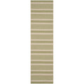 SAFAVIEH Courtyard Collection 2'3' x 6'7' Beige/Sweet Pea CY6062 Stripe Indoor/ Outdoor Patio Backyard Mudroom Runner Rug