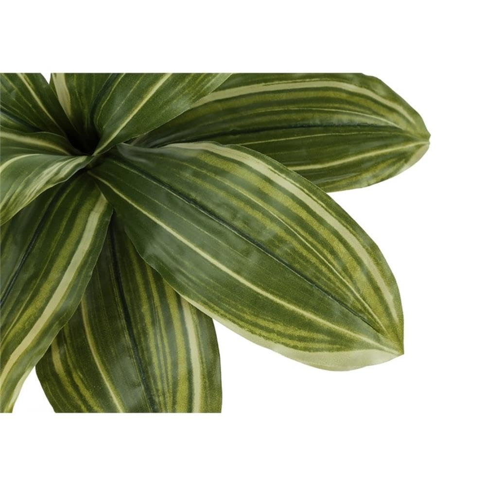 Monarch Specialties I 9573 Artificial Plant, 17' Tall, Dracaena, Indoor, Faux, Fake, Table, Greenery, Potted, Real Touch, Decorative, Green Leaves, Black Pot