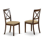 East West Furniture Lybo6-Cap-C 6 Pc Kitchen Table With Bench-Table With Leaf 4 Kitchen Dining Chairs And Bench