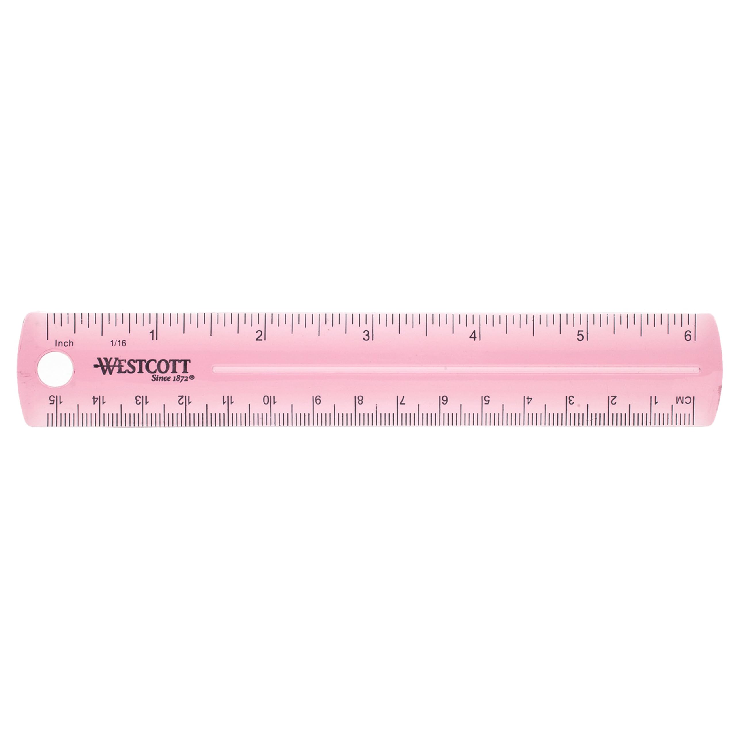 Westcott Plastic Ruler, 6-Inch, (00412)