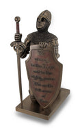Veronese Design Templar Knight Be Strong in The Lord Bronze Finish Statue