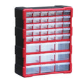 Ujeavette Translucent Drawers 39Drawer Cabinet Removable Divider 39Drawer Organizer, Export 39Dr Red