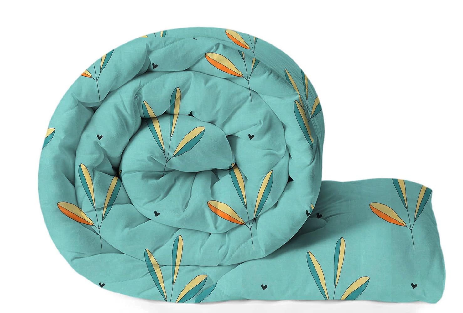 Vas Collections 220 Gsm Microfiber Reversible Ac Comforter |Quit | Blanket | Duvets For Single Bed 180Tc (60X90 Inches, Aqua, Gr