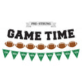 Pre-Strung Game Time Football Banner - NO DIY - Football Party Banner - Pre-Strung Garland on 6 ft Strands - Football Birthday P
