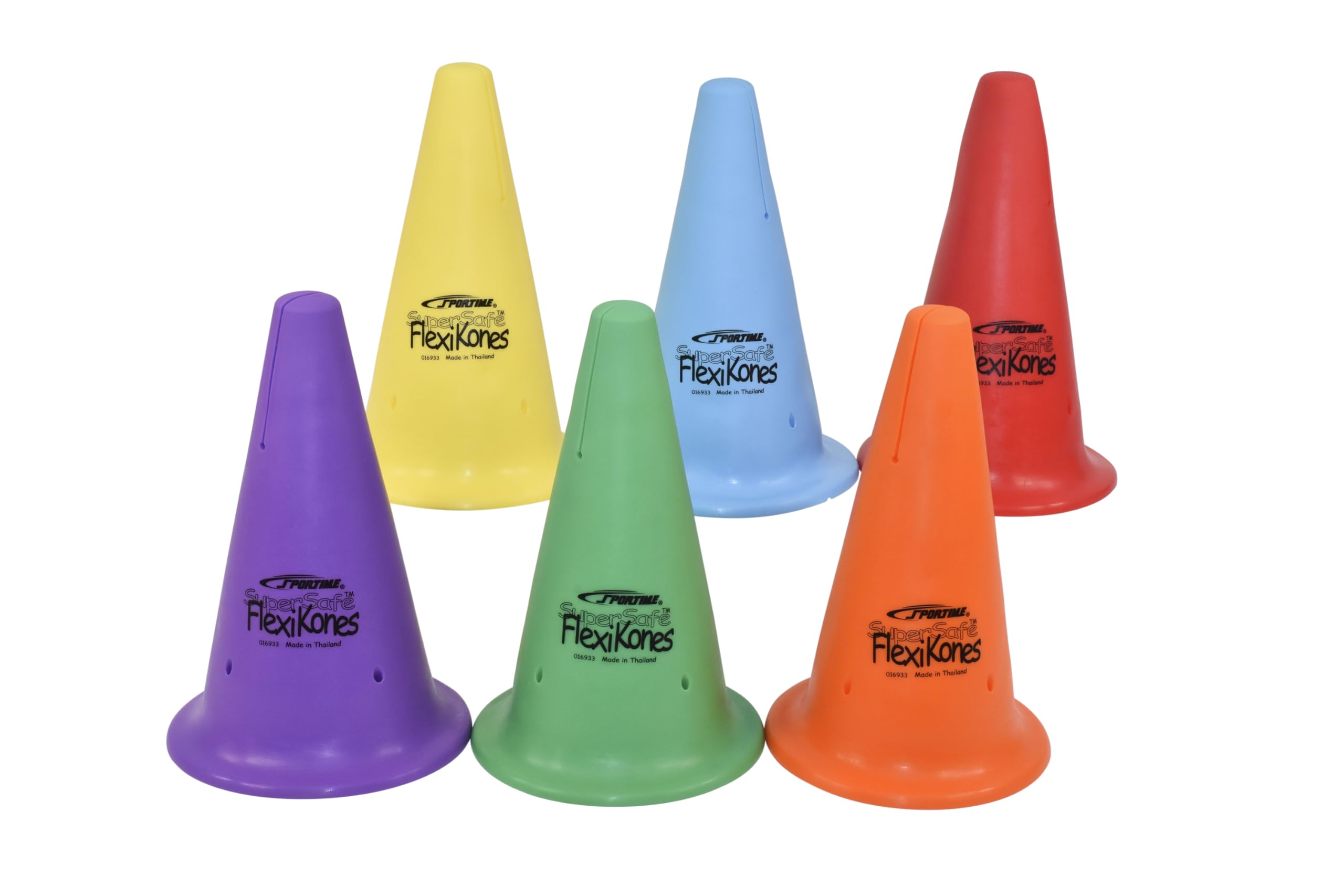 Sportime 15 Inch Super-Safe Flexikones, Set Of 6