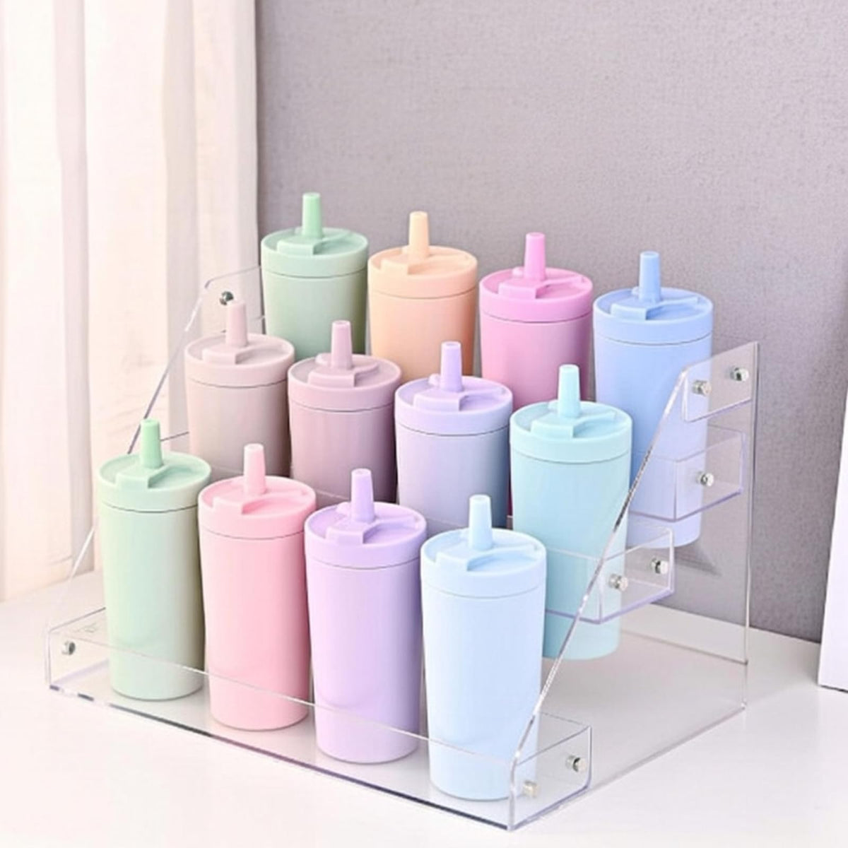 Reallnaive Classroom 3 Tier Large Compartment Water Bottle Organizer