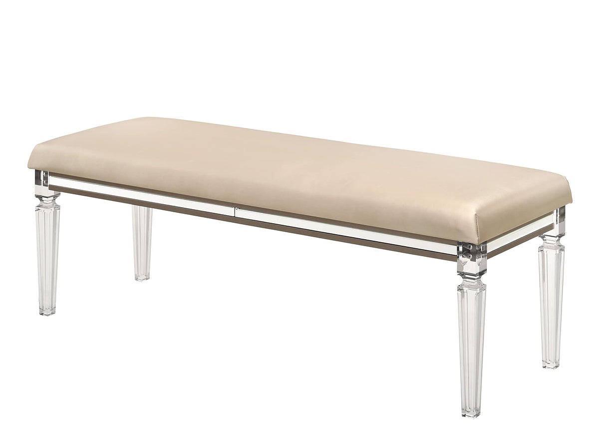 Best Quality Furniture New York Bench, Majestic Gold