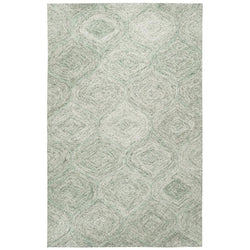 Rizzy Home Alora Decor London 3' X 5' Trellis Green/Gray/Rust/Blue Hand-Tufted Area Rug
