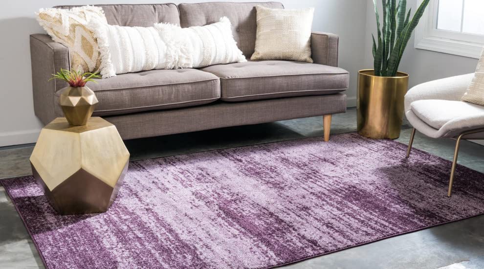 Unique Loom Del Mar Collection Area Rug - Lucille (10'X 13' Rectangle, Violet)