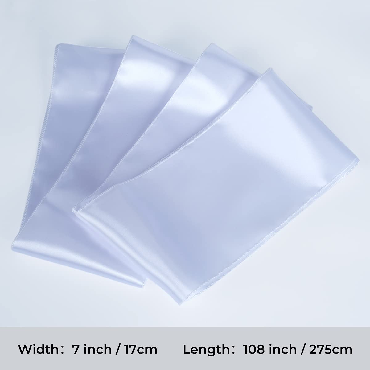 Babenest Satin Chair Sashes Ties Upgraded 10 Pcs Chair Ribbons Bows For Wedding Banquet Party Christmas Baby Shower Events Decor