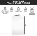 Countryarthouse Non-Glare Acrylic Replacement For 10X12 Picture Frame, Replacement Plexiglass For 10X12 Photo Frame, Uv-Resistan