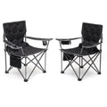 SUNNYFEEL XL Oversized Camping Chair 2 Pack, Folding Camp Chairs for Adults Heavy Duty Big Tall 500 LBS, Padded Portable Quad Ar
