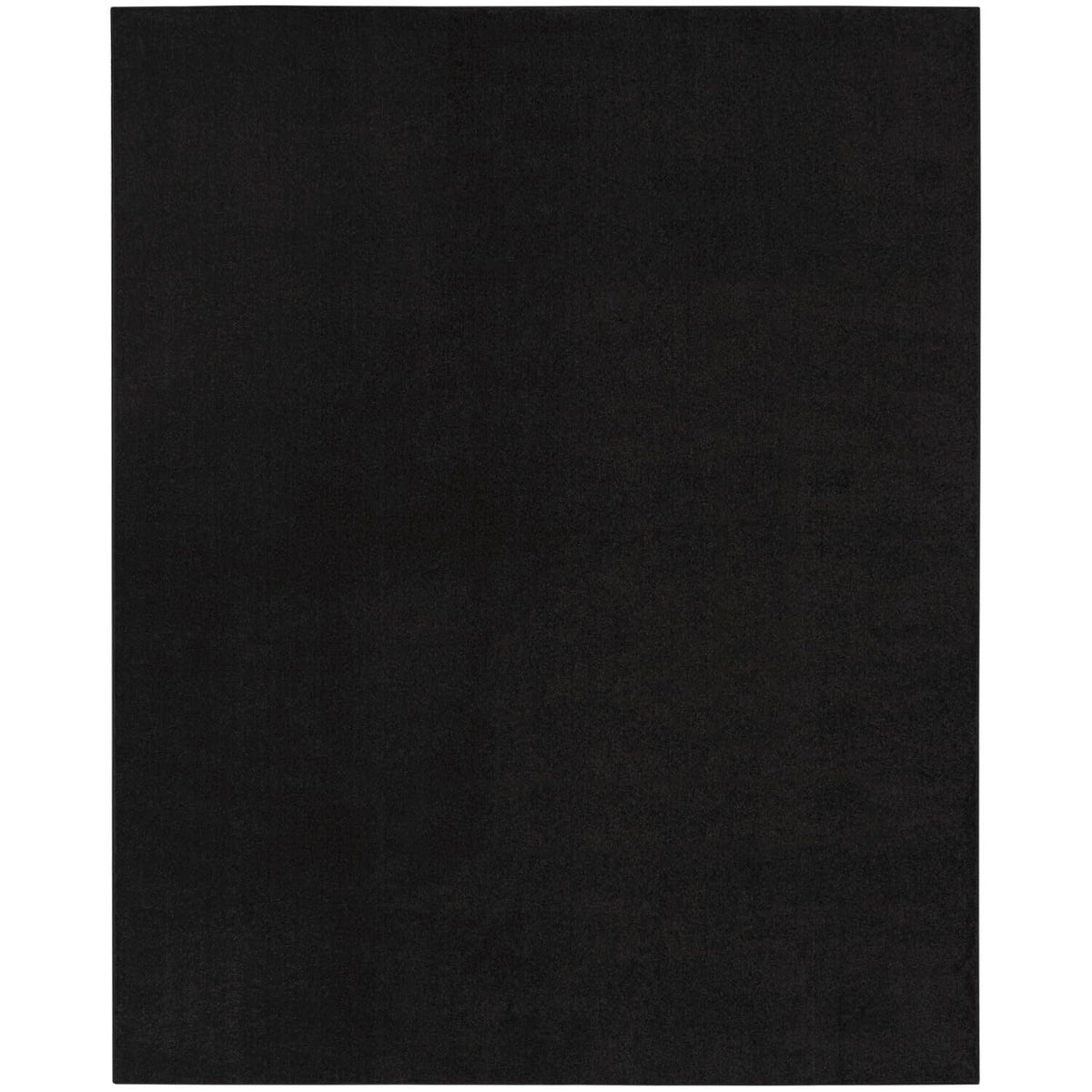 Nourison Essentials Indoor/Outdoor Black 9' X 12' Area Rug, Easy Cleaning, Non Shedding, Bed Room, Living Room, Dining Room, Bac