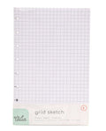 Talia Discbound Notebook Refills (Grid Pages, Junior (5.5In X 8.5In))