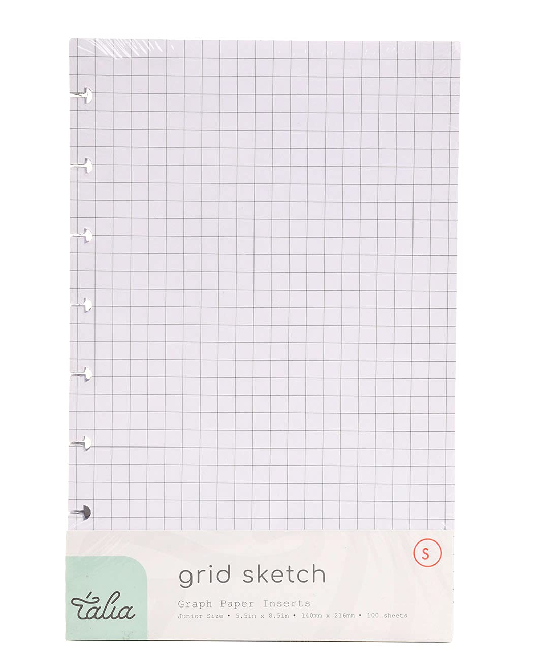 Talia Discbound Notebook Refills (Grid Pages, Junior (5.5In X 8.5In))