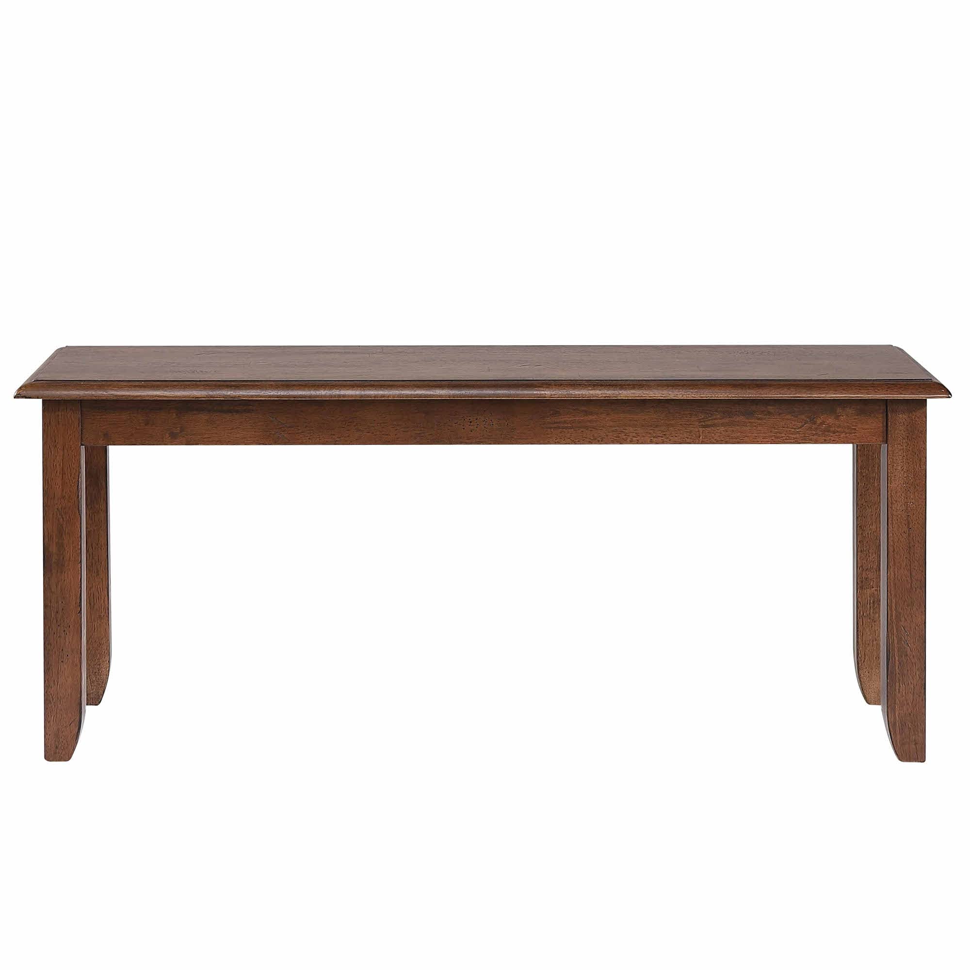 Sunset Trading Brook 42" Amish Brown | Solid Wood Dining Bench