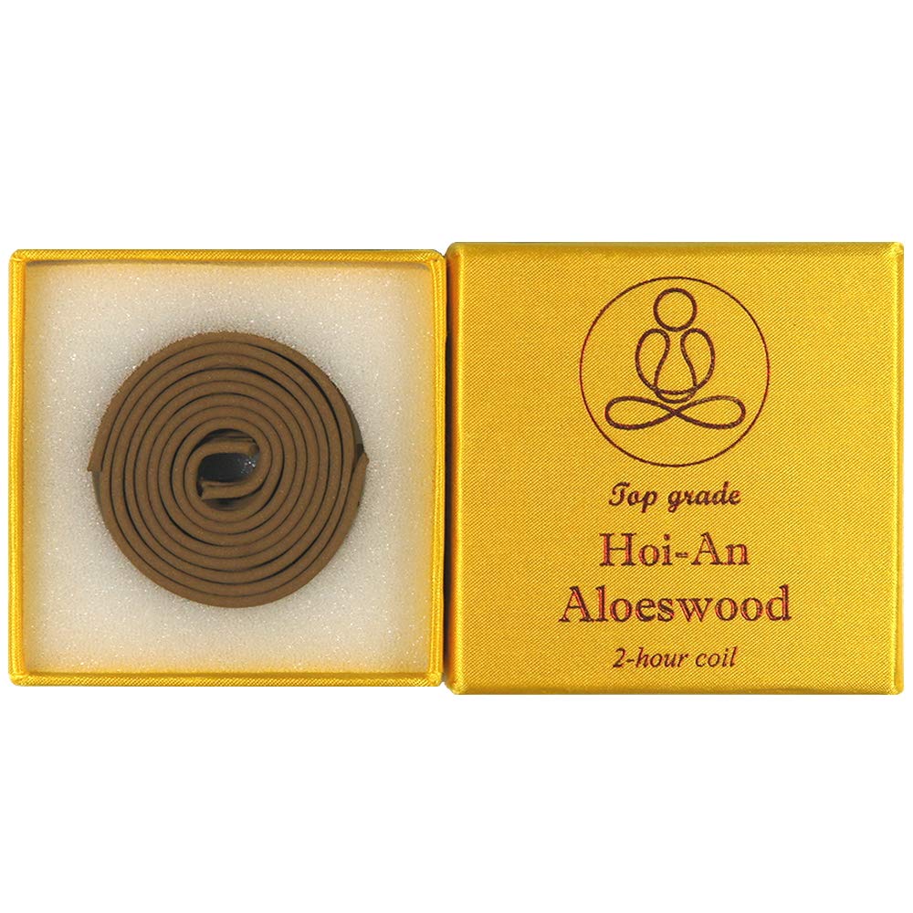 Top grade Hoi-an (Jinko) Aloeswood - 12 pieces 2-hour coil - 100% Natural - G723T