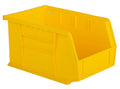Hudson Exchange 9-1/2'' x 6'' x 5'' Plastic Stackable Storage Bin and Hanging Container (Yellow)
