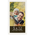 wallsthatspeak 5x12 white Picture Frame for Puzzles Posters Photos or Artwork