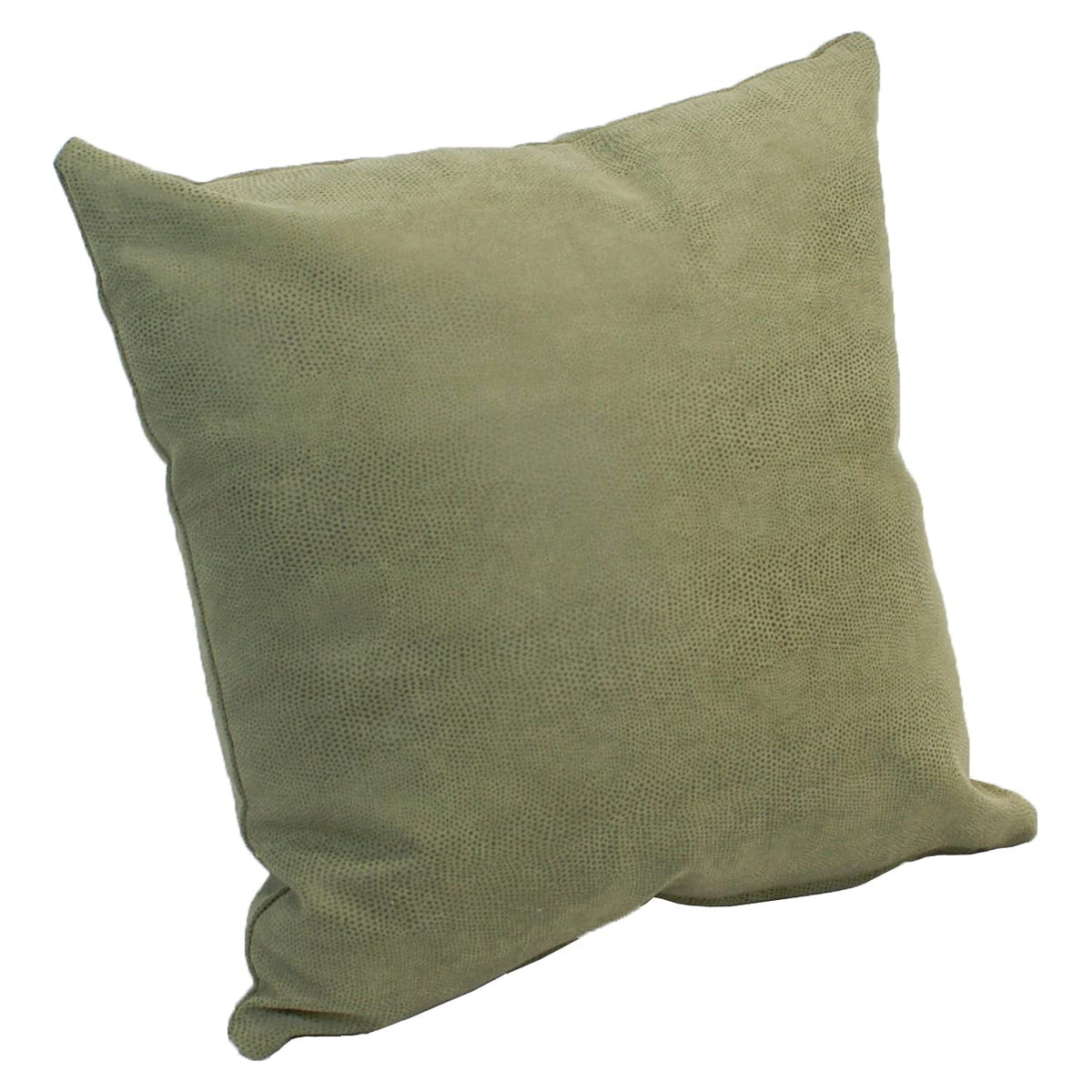 Blazing Needles Faux Leather Throw Pillow, 17", Sage Green