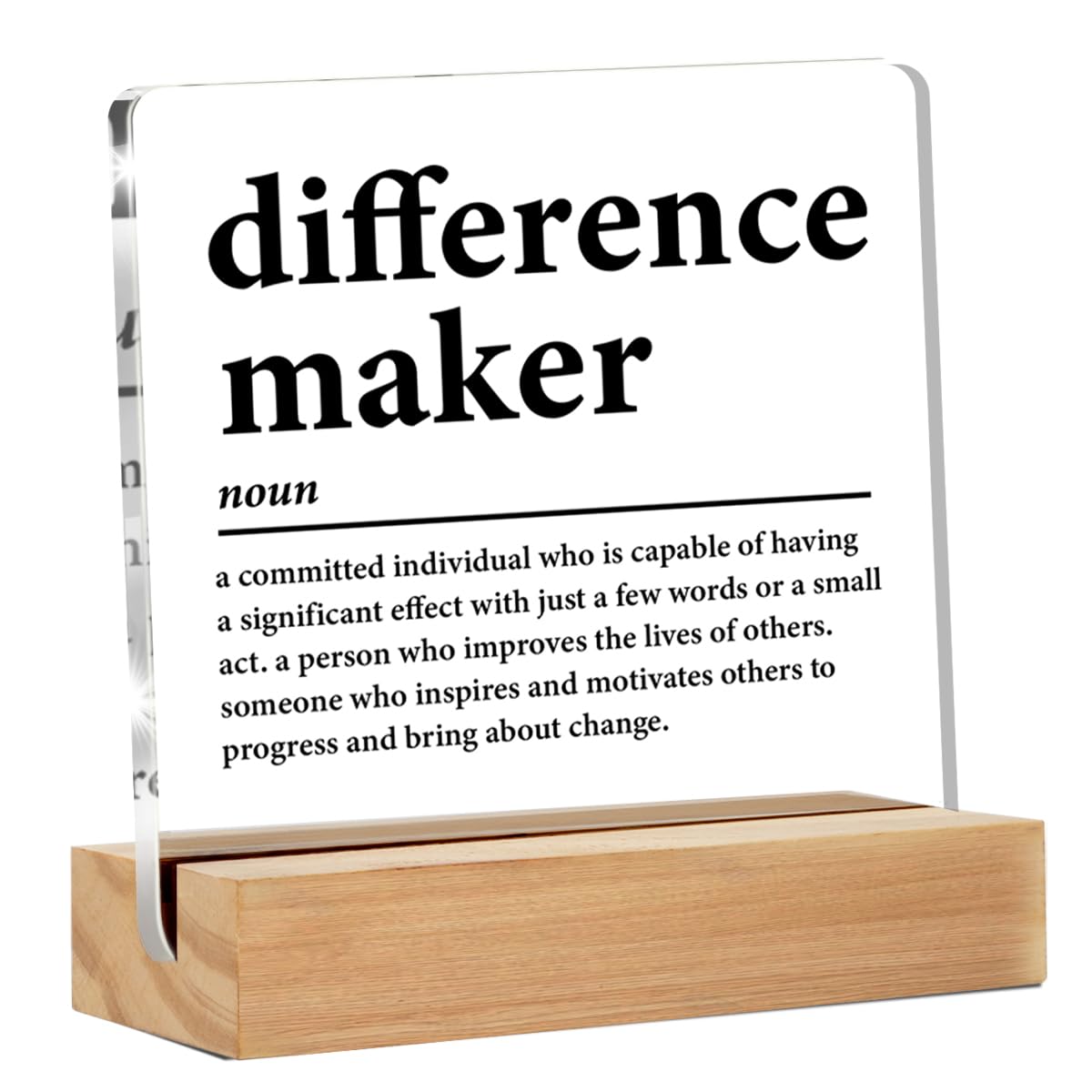 Difference Maker Gifts for Coach Mentor Leader Boss Teacher, Thank You Gifts for Women Men Employee Appreciation Gifts for Cowor
